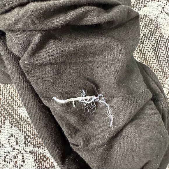 Helmut Lang Asymmetrical Drape Front Long Sleeve Dress in Black Sz Small - Picture 10 of 11